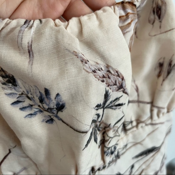 H&M Linen Blend Floral Dress (size M) - Picture 3 of 6